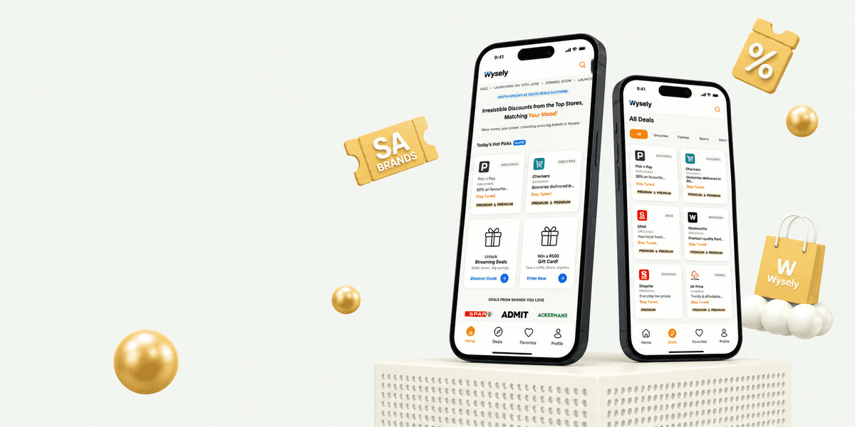Wysely app preview on mobile devices